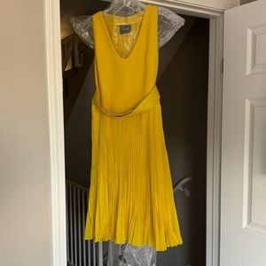 Akris
Sleeveless Pleated Wool-Crepe Dress, Tulip